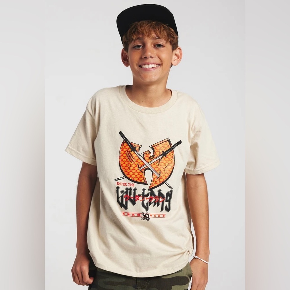 Enter the Wu-Tang clan graphic tee yxl youth kids euc 36 Chambers boys girls​